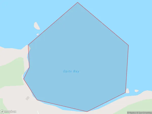 Opito Bay, Northland Polygon Area Map