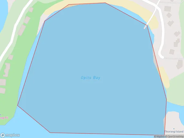 Opito Bay, Northland Polygon Area Map