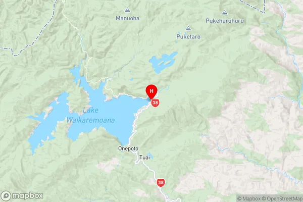 Opourau Bay,Hawke's Bay Region Map