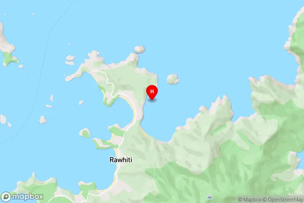 Opourua Bay,Northland Area Map