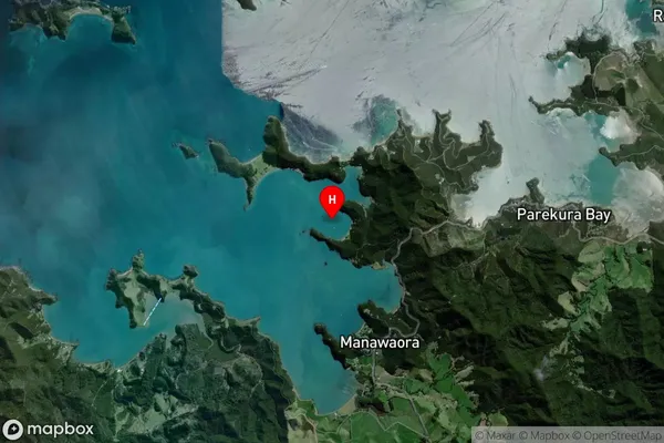 Opunga Cove,Northland Satellite Map