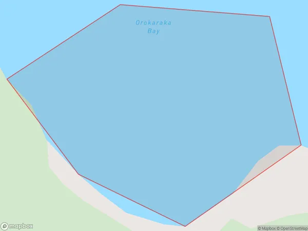 Orokaraka Bay, Northland Polygon Area Map