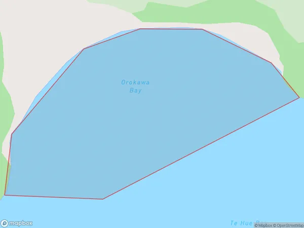 Orokawa Bay, Northland Polygon Area Map