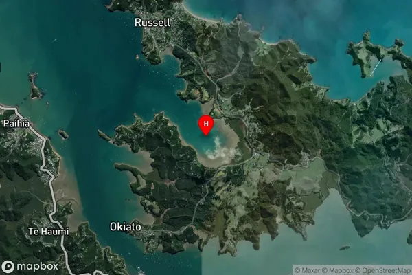 Orongo Bay,Northland Satellite Map