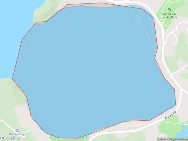 Orongo Bay, Northland Polygon Area Map