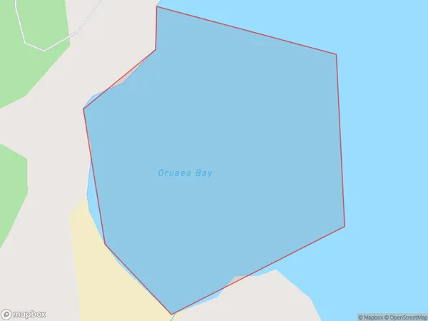 Oruaea Bay, Northland Polygon Area Map