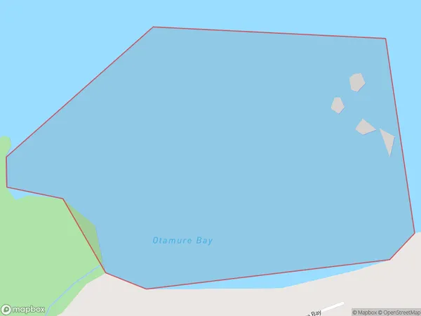 Otamure Bay, Otago Polygon Area Map