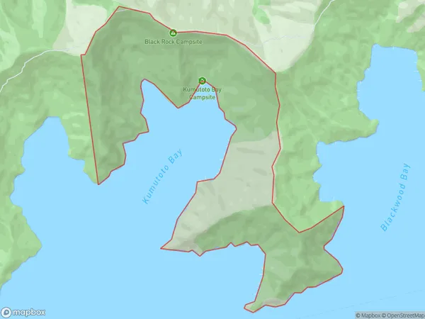 Kumutoto Bay, Marlborough Polygon Area Map