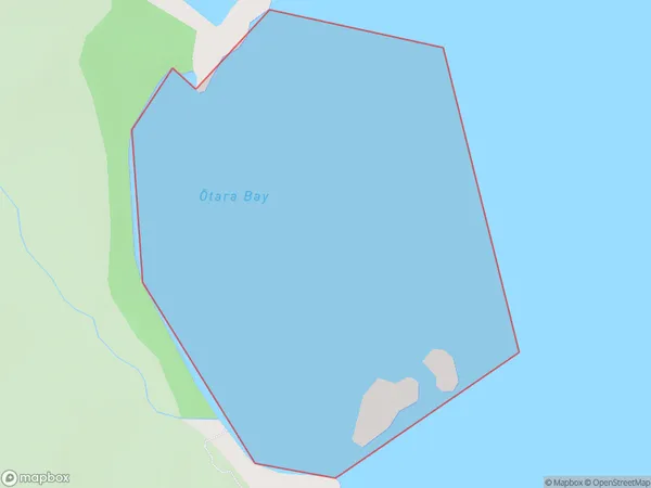 Otara Bay, Otago Polygon Area Map