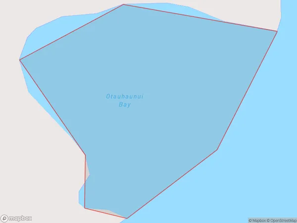 Otauhaunui Bay, Northland Polygon Area Map