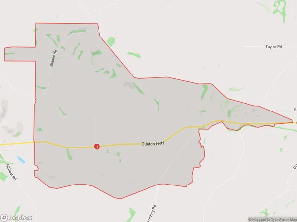 Kuriwao, Otago Polygon Area Map