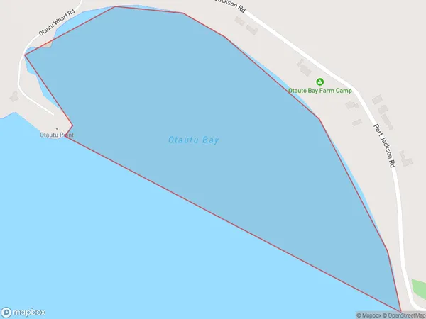 Otautu Bay, Waikato Polygon Area Map