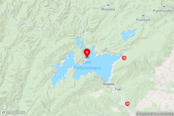 Otekuri Bay,Hawke's Bay Region Map