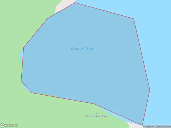 Otekuri Bay, Hawke's Bay Polygon Area Map