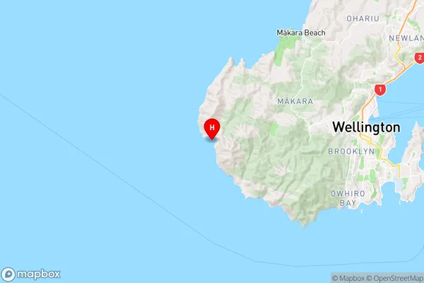 Oteranga Bay,Wellington Region Map