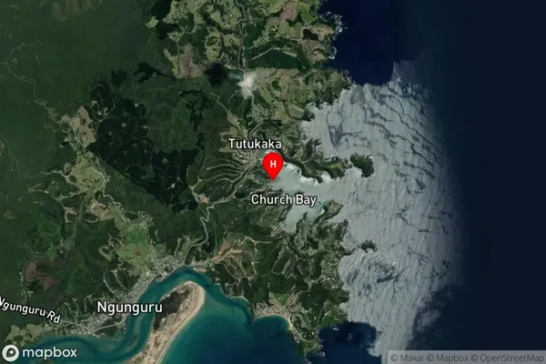 Oturu Bay,Northland Satellite Map