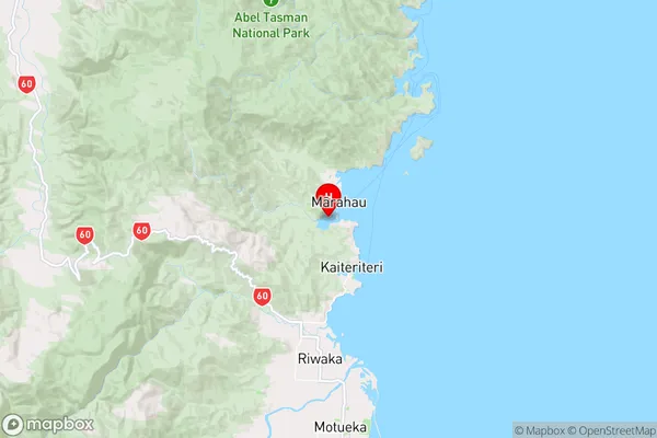 Otuwhero Inlet,Tasman Region Map