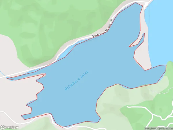 Otuwhero Inlet, Tasman Polygon Area Map