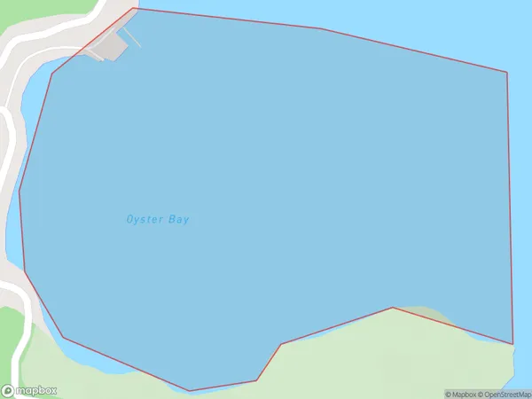 Oyster Bay, Marlborough Polygon Area Map