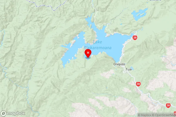 Paengarua Bay,Hawke's Bay Region Map