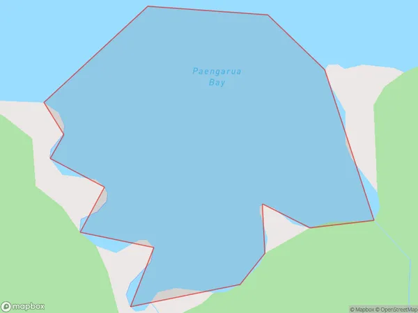 Paengarua Bay, Hawke's Bay Polygon Area Map