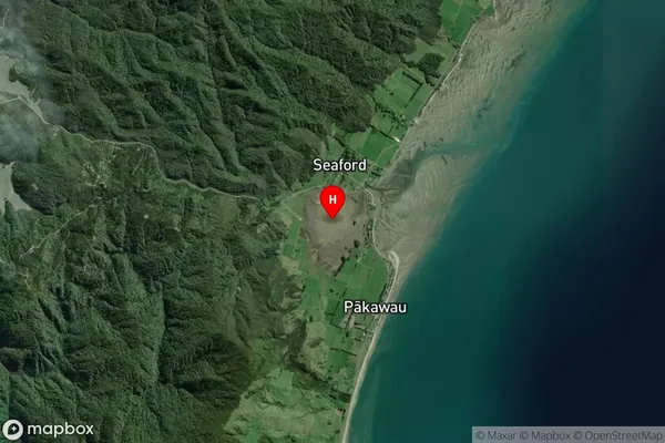 Pakawau Inlet,Tasman Satellite Map