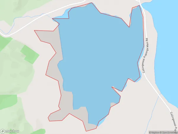Pakawau Inlet, Tasman Polygon Area Map