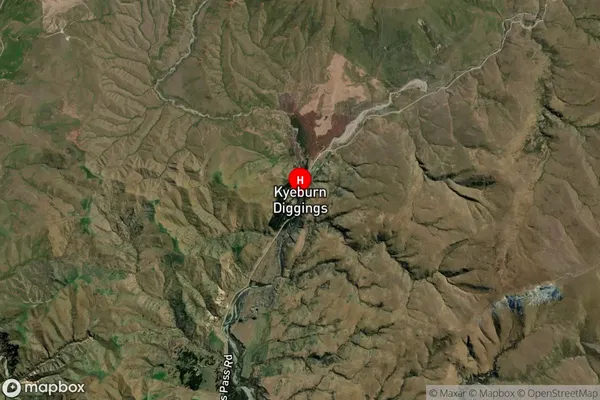 Kyeburn Diggings,Otago Satellite Map