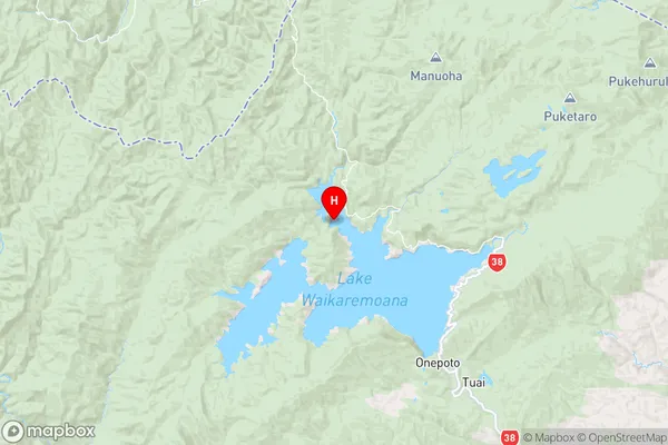 Pakiaka Bay,Hawke's Bay Region Map