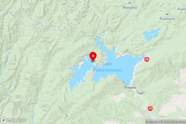 Pakiwaha Bay,Hawke's Bay Region Map