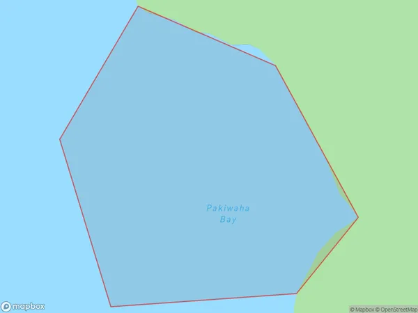 Pakiwaha Bay, Hawke's Bay Polygon Area Map