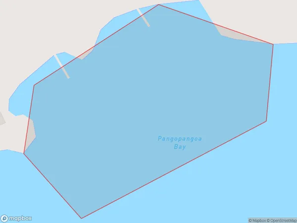 Pangopangoa Bay, Bay of Plenty Polygon Area Map