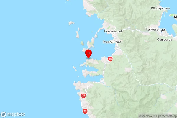 Papakarahi Bay,Waikato Region Map