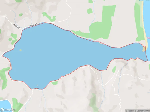 Papanui Inlet, Otago Polygon Area Map