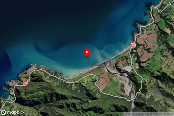 Papatea Bay,Bay of Plenty Satellite Map