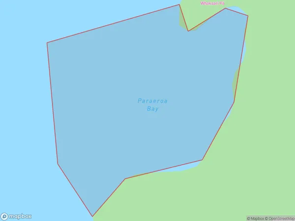 Paraeroa Bay, Hawke's Bay Polygon Area Map