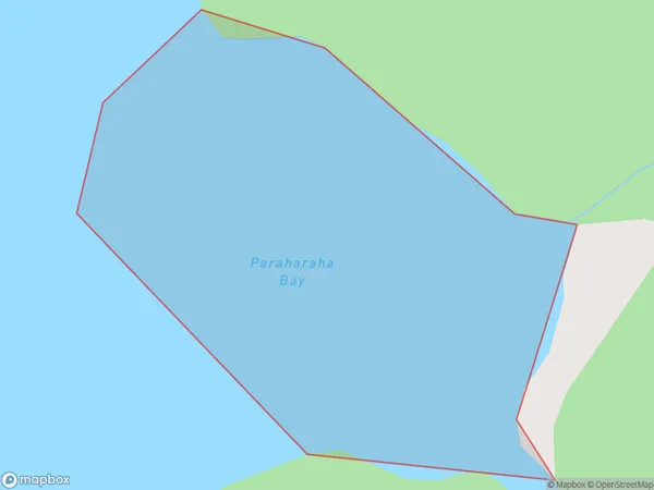 Paraharaha Bay, Hawke's Bay Polygon Area Map