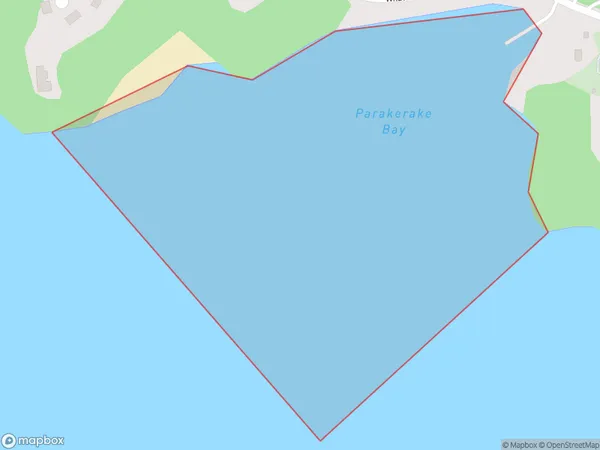 Parakerake Bay, Northland Polygon Area Map