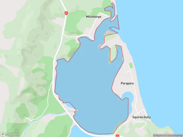 Parapara Inlet, Tasman Polygon Area Map