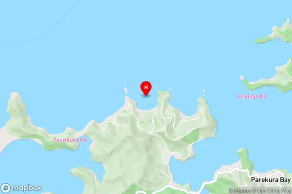 Pareanui Bay,Northland Area Map