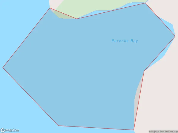 Pareoha Bay, Auckland Polygon Area Map