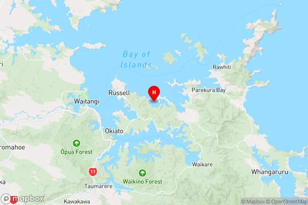 Paroa Bay,Northland Region Map