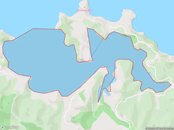 Paroa Bay, Northland Polygon Area Map