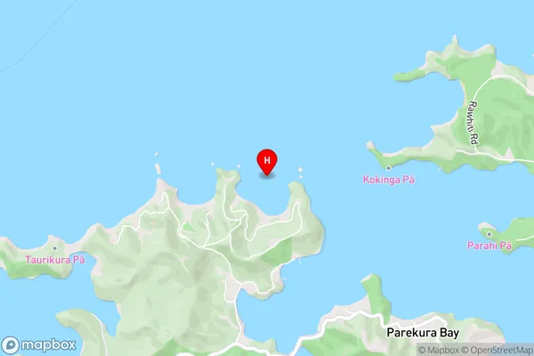 Parorenui Bay,Northland Area Map