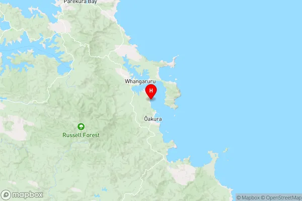 Parorerahi Bay,Northland Region Map