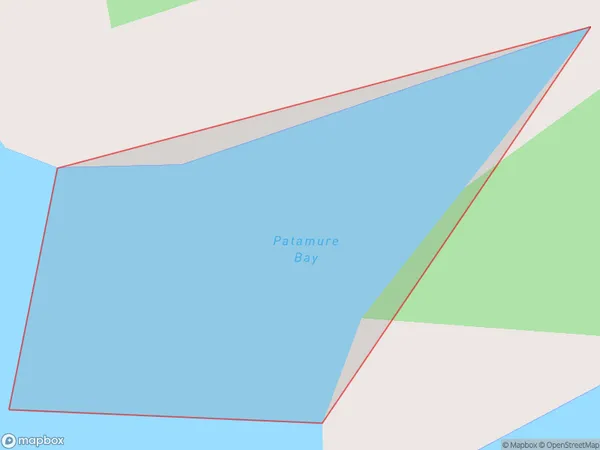 Patamure Bay, Northland Polygon Area Map