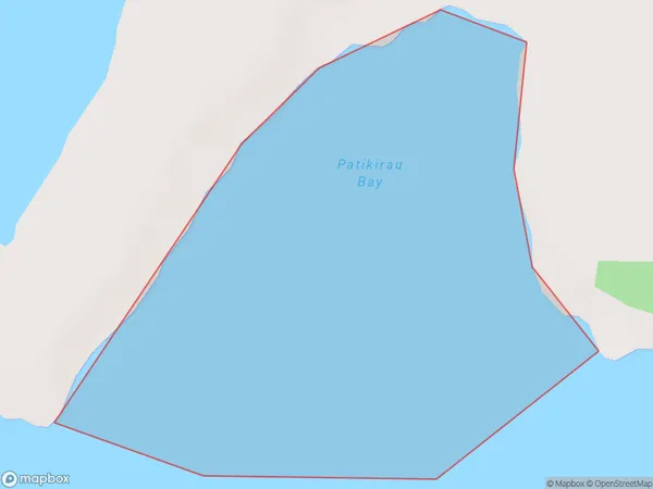 Patikirau Bay, Waikato Polygon Area Map