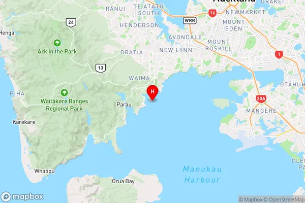 Perkins Bay,Auckland Region Map