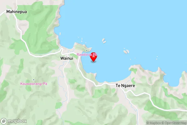 Piapia Bay,Northland Area Map