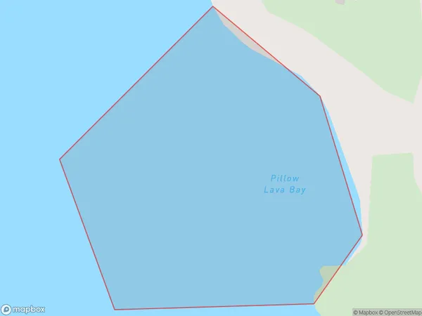 Pillow Lava Bay, Auckland Polygon Area Map